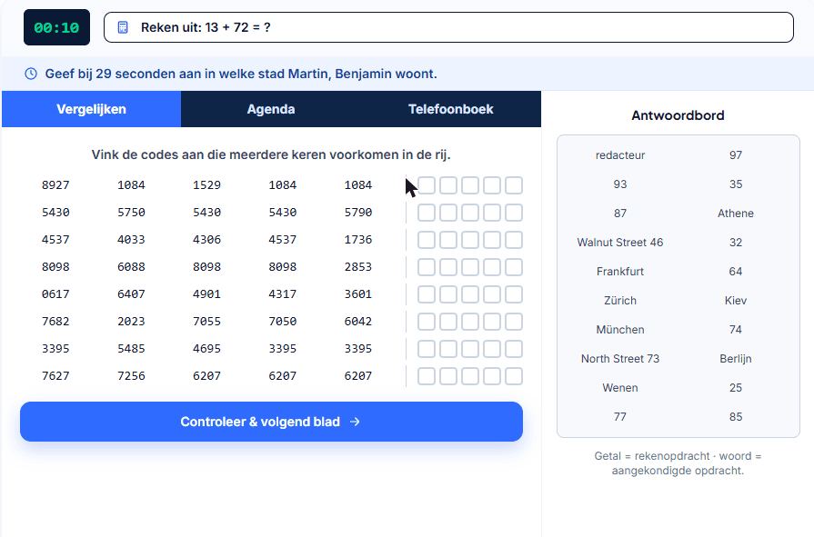 Screenshot van Multi-Capacity Test